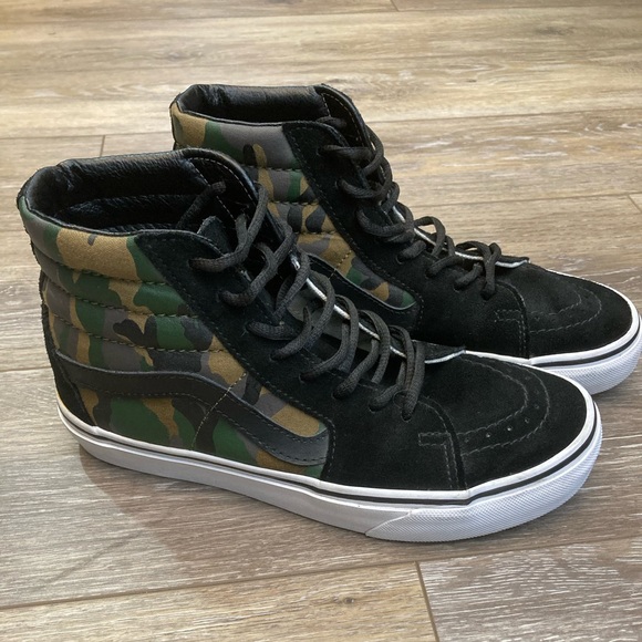 camo high top vans